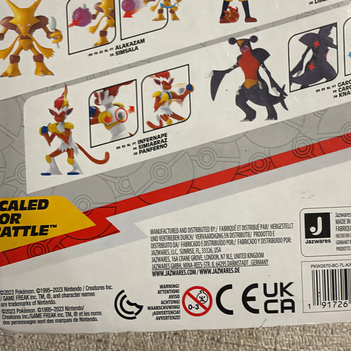 LOT 2 Pokemon Battle Ready! Battle Feature Figures Cinderace and Infernape NEW