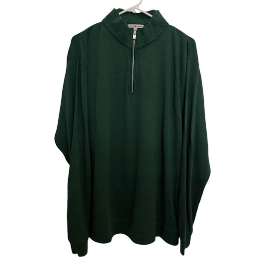 Peter Millar Dark Green 1/4 Zip Quarter Zip Pullover Mens Size XL