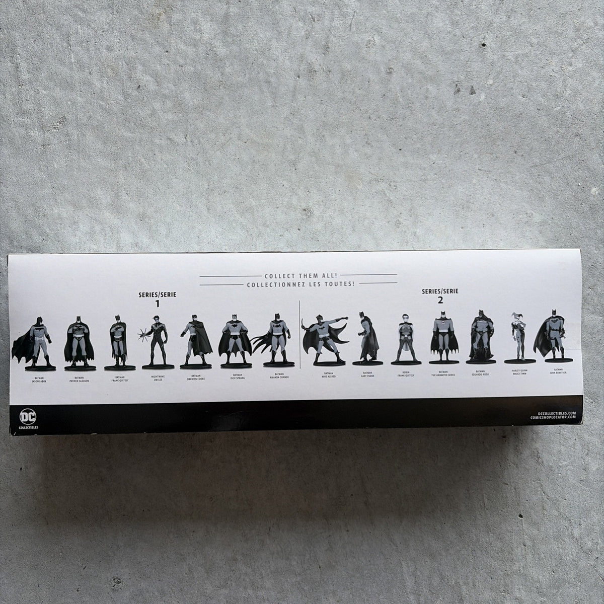 NEW DC Collectibles Batman Black & White Mini Figure 7 Pack, Series 1