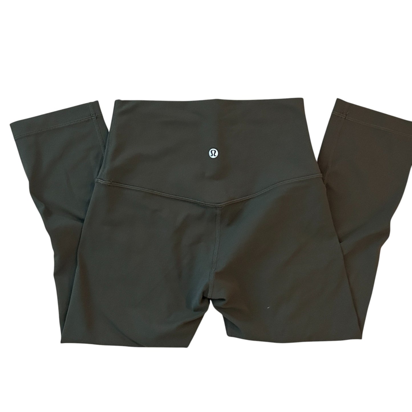 Lululemon Army Green Align High Rise 19" Cropped Leggings LW5CTAS Womens Size 4