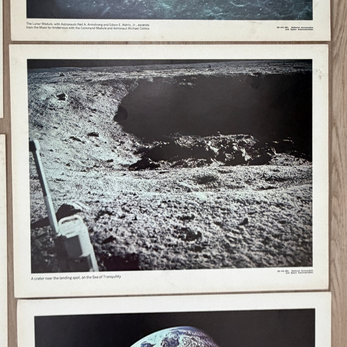 1969 Apollo 11 Buzz Aldridge 11" x 14" Prints LOT of 9 NASA