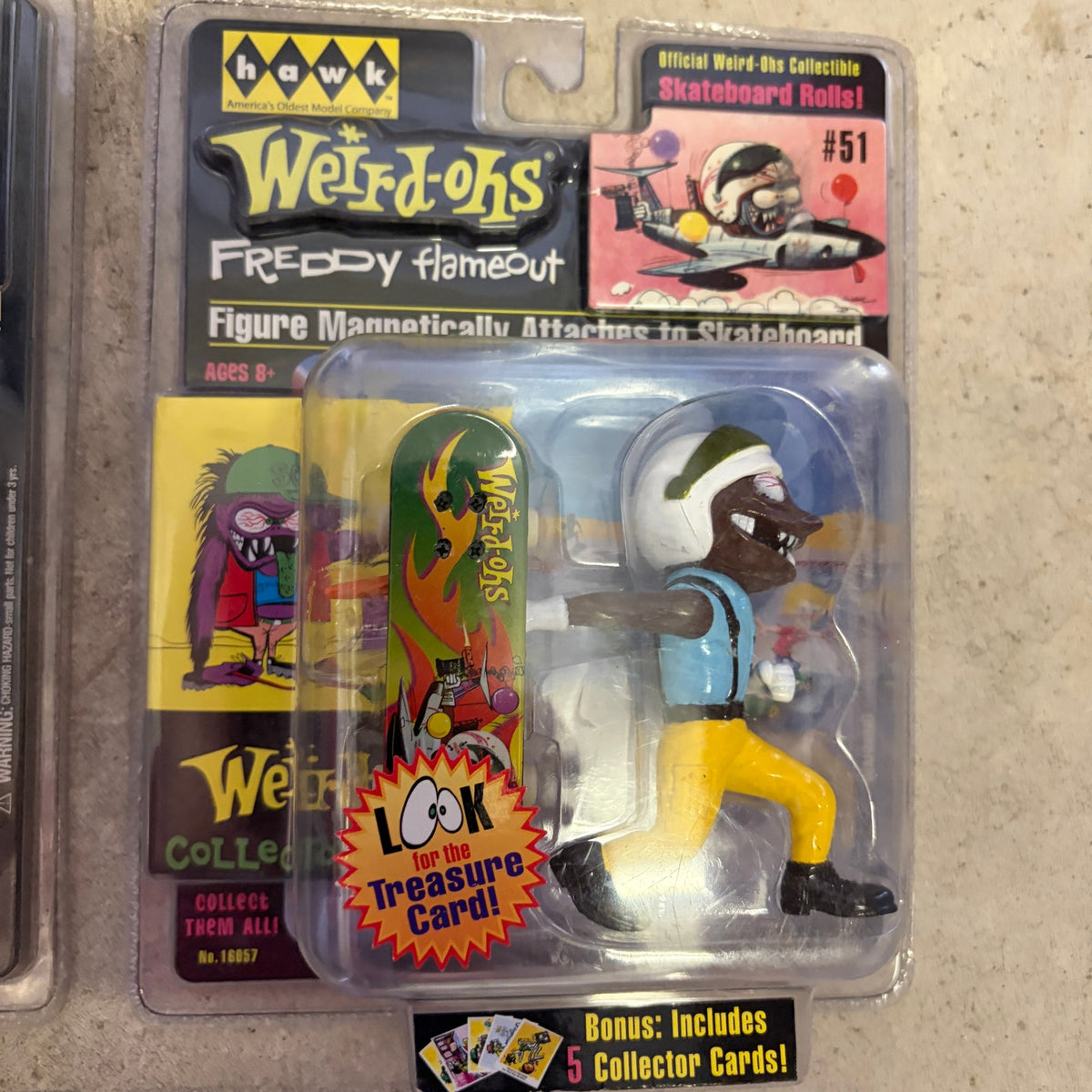 LOT 5 Weird-Ohs Skateboarding Figures NEW