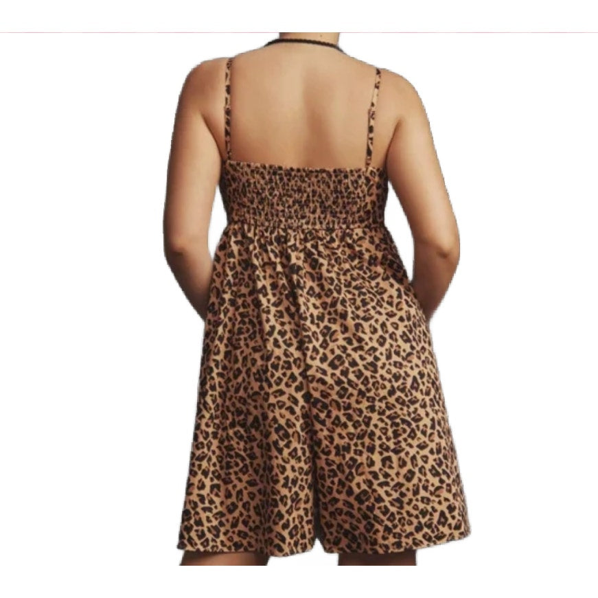 Anthropologie Hutch Bandeau Animal Print Womens Size Medium Petite NEW