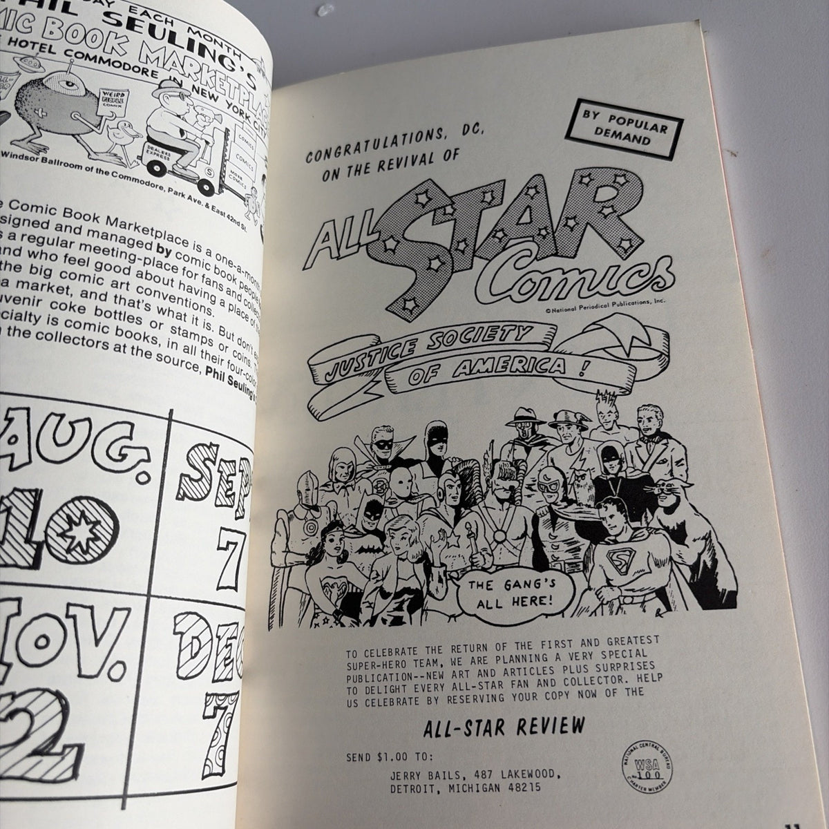 1975 COMIC ART CONVENTION Program Book SILVER SURFER Cover BY JACK KIRBY