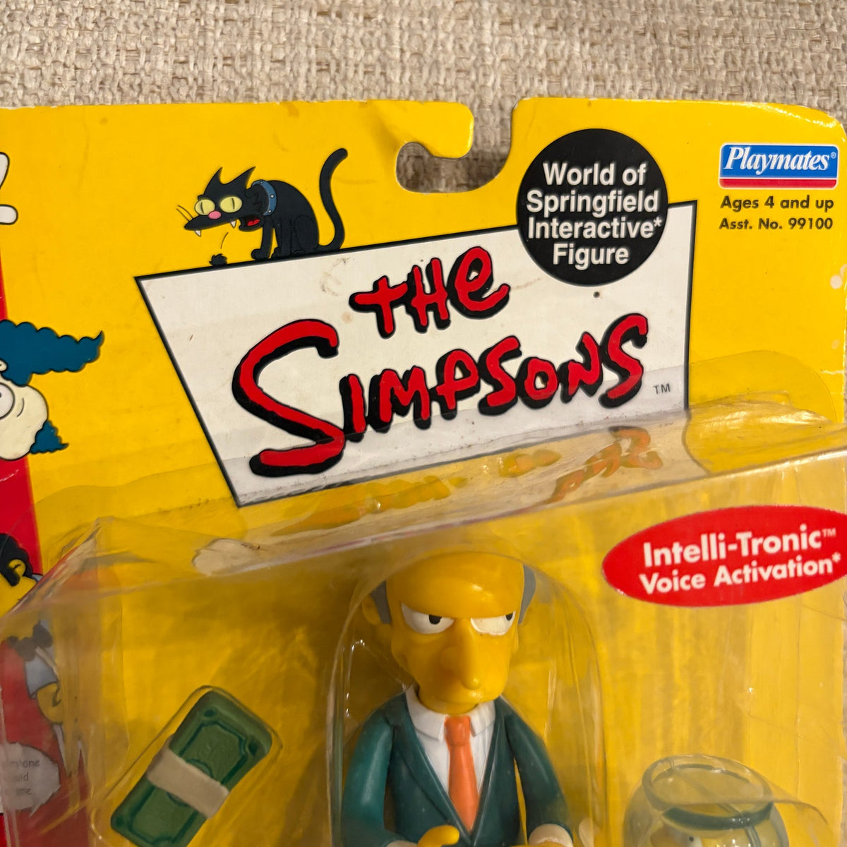 Simpsons MONTGOMERY BURNS Series 1 Playmates Figure SEALED NEW 2000