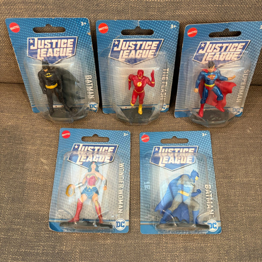 DC Justice League 2.75" Figures SET OF 5 Mattel NEW
