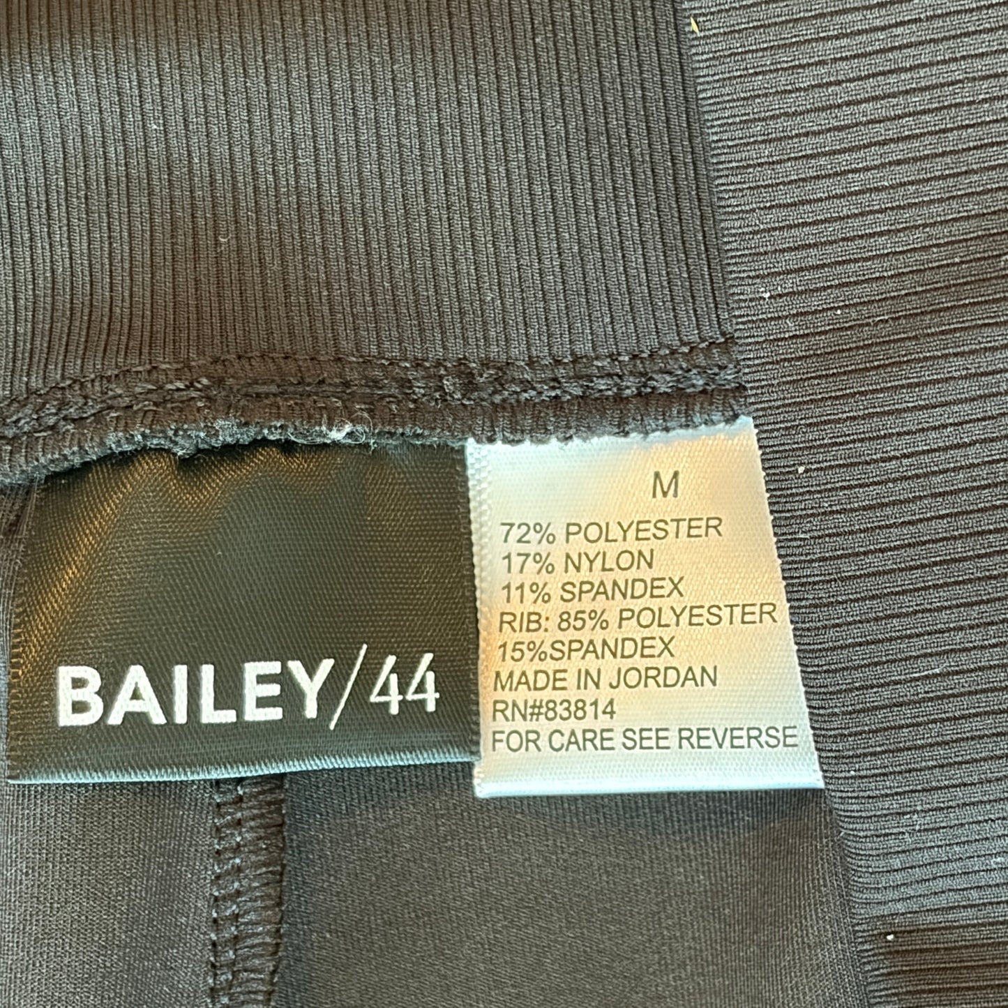 Bailey 44 Black Wide Leg Pull On Knit Pant Womens Size Medium
