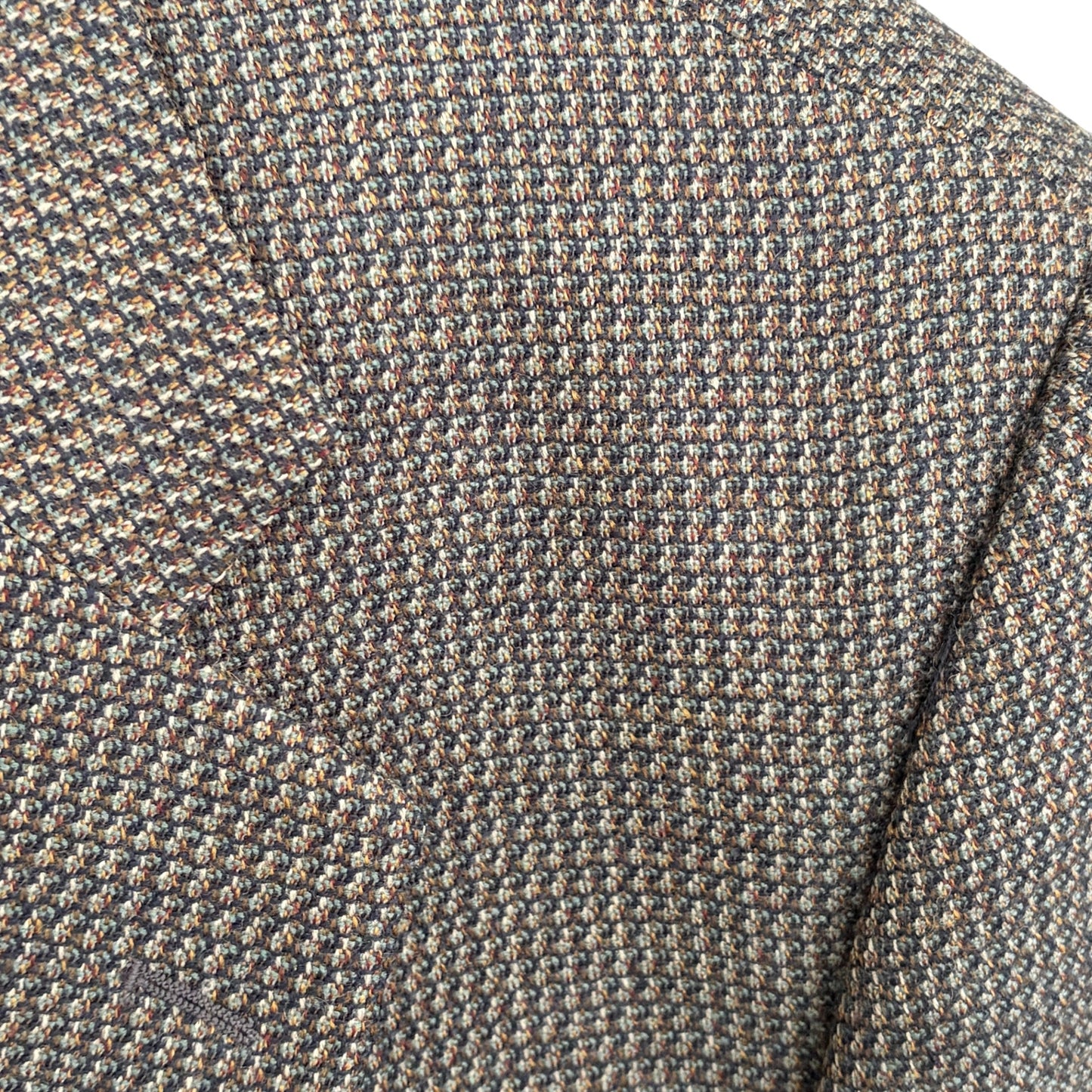 Lebole Gray, Brown, Blue Tweed Wool Blazer Jacket Sport Coat Italy Mens Size 46R