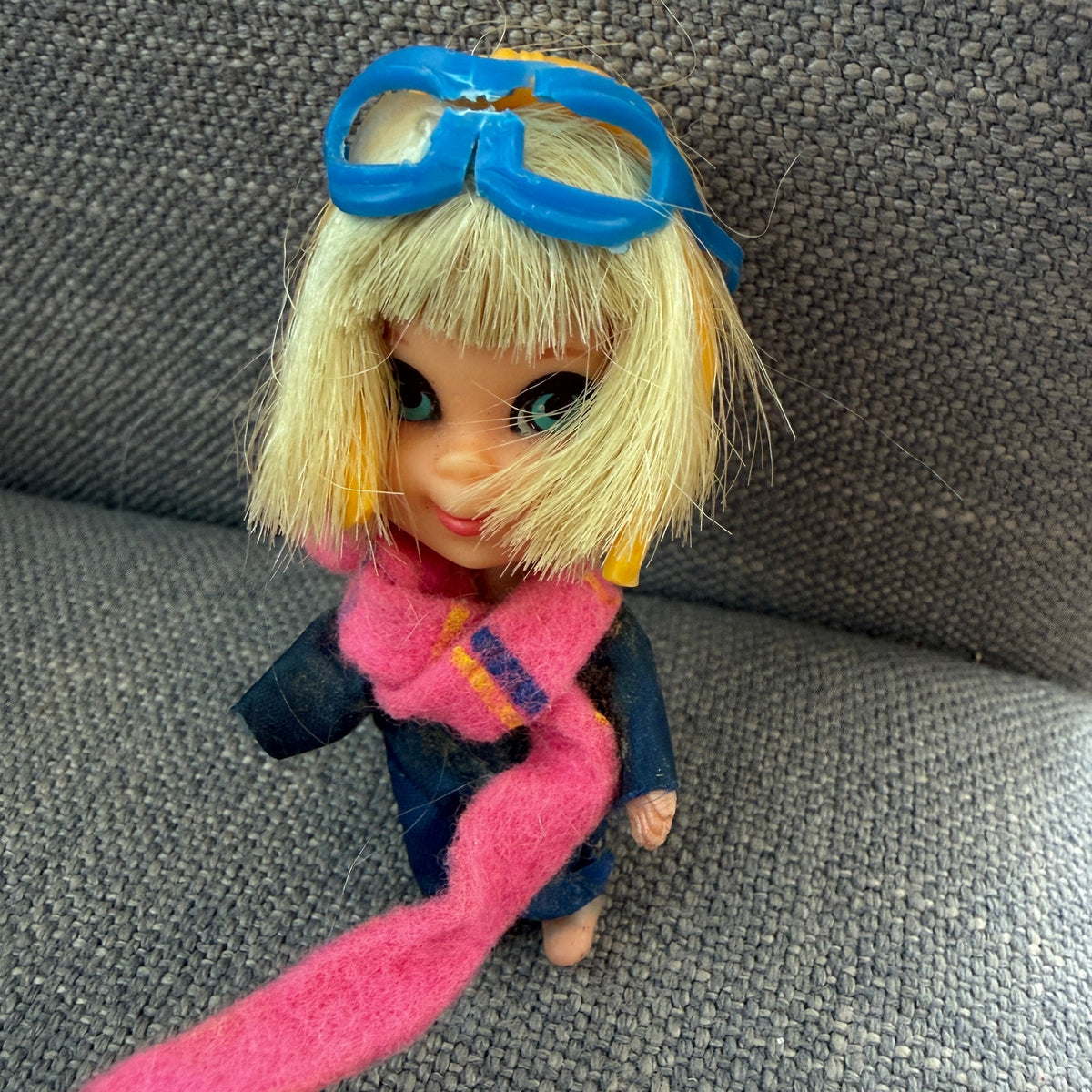 Vintage Liddle Kiddles Windy Fliddle Doll, Clothes, Airplane 1960s