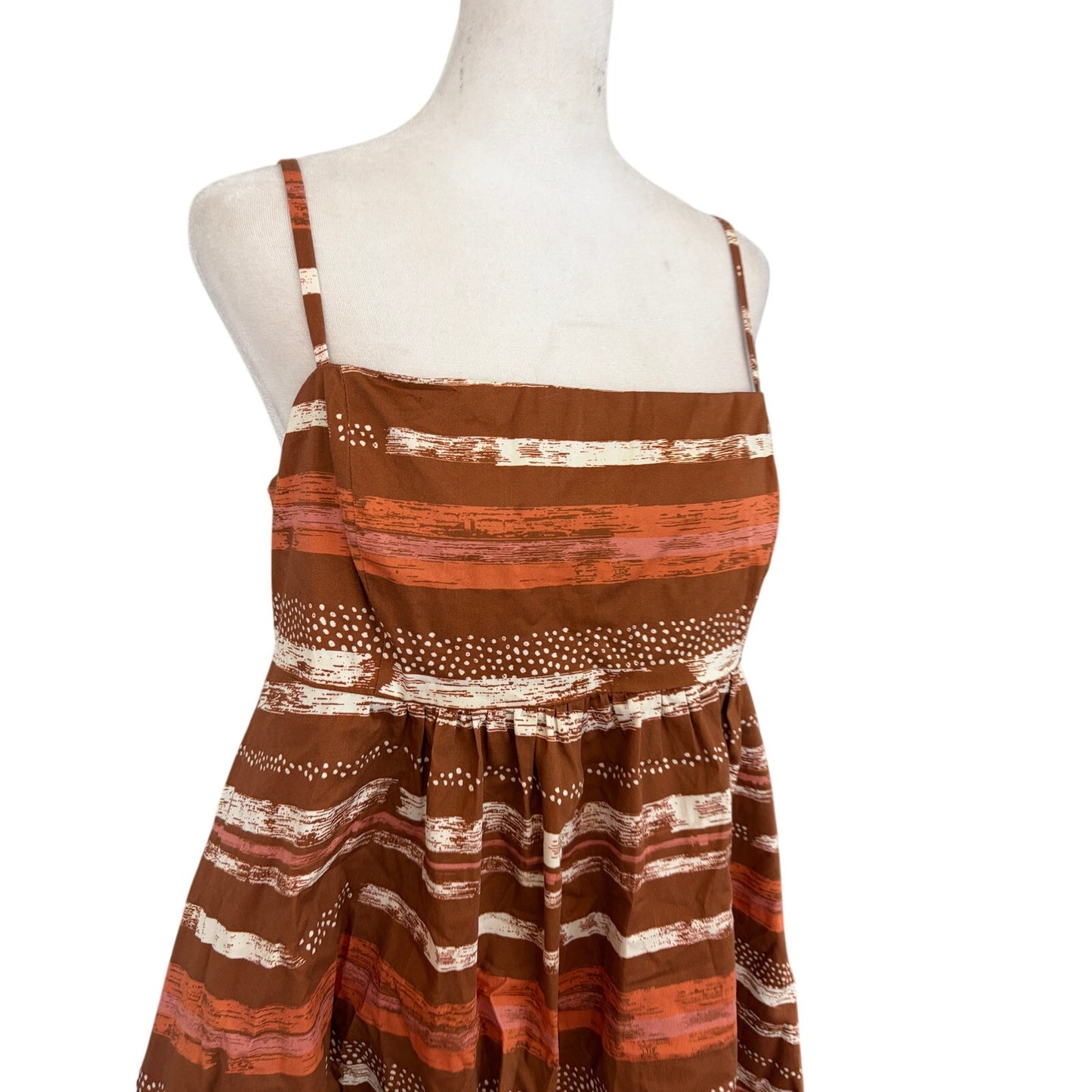 Anthropologie Hutch Bandeau Brown, Orange, Pink Womens Size Medium