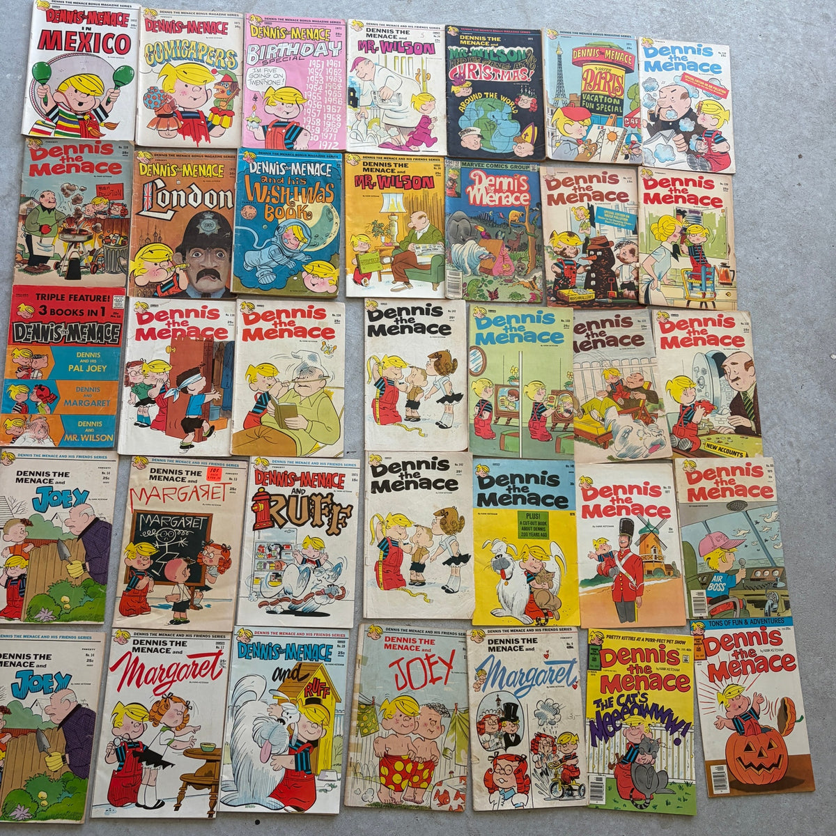 HUGE LOT 128 Dennis the Menace Vintage 1950s, 1960s, 1970s Comic Books
