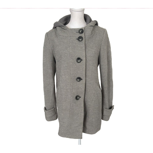 Kristen Blake Gray Hooded Wool Coat Womens Size 6
