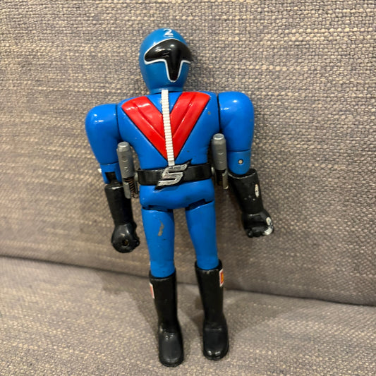 Popy Chogokin Blue Vintage Momorenger Himitsu Sentai Gorenger (Goranger) 5" Tall