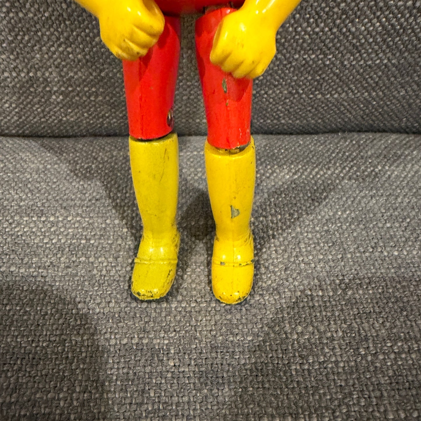 Popy Chogokin Red Vintage Brick Head Super Sentai Figure 5" Tall