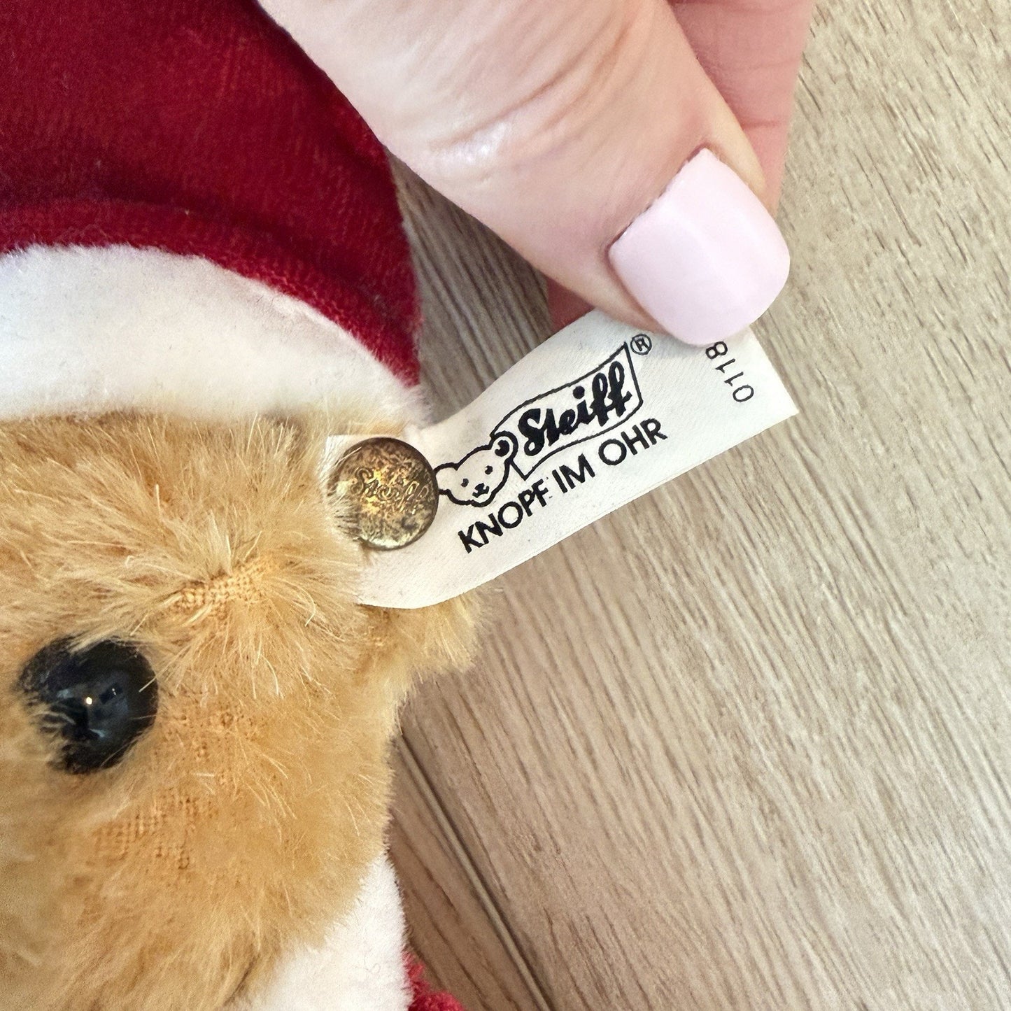 Vintage Steiff Santa Bear 7” Limited Edition