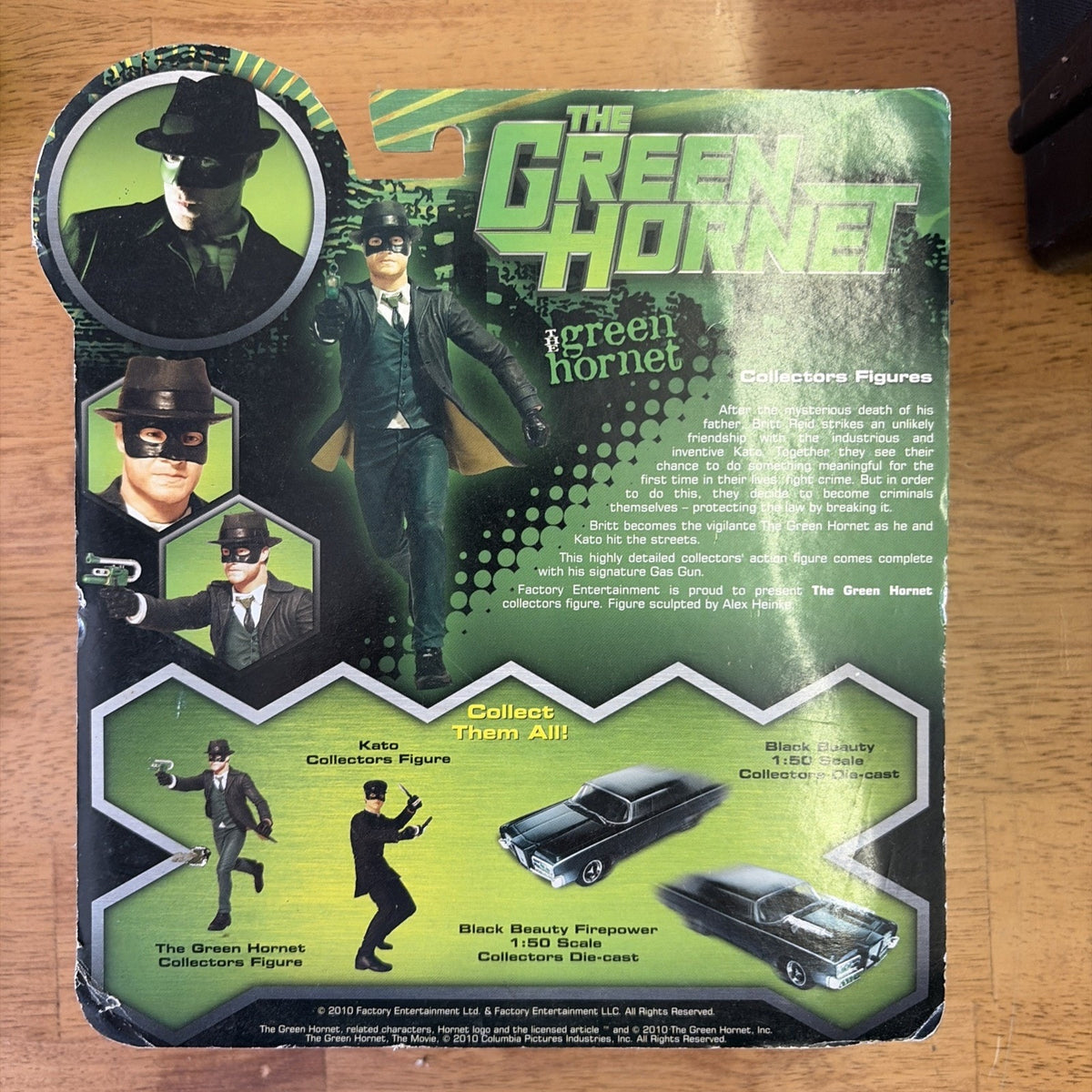 Green Hornet Series 1 Set Factory Entertainment 2010 Action Figure Britt Kato