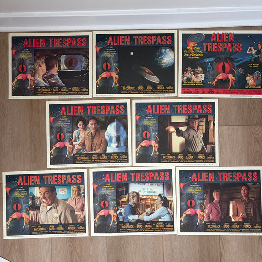 SET OF 8 Alien Trespass 14" x 11" Original Lobby Cards Set 2009