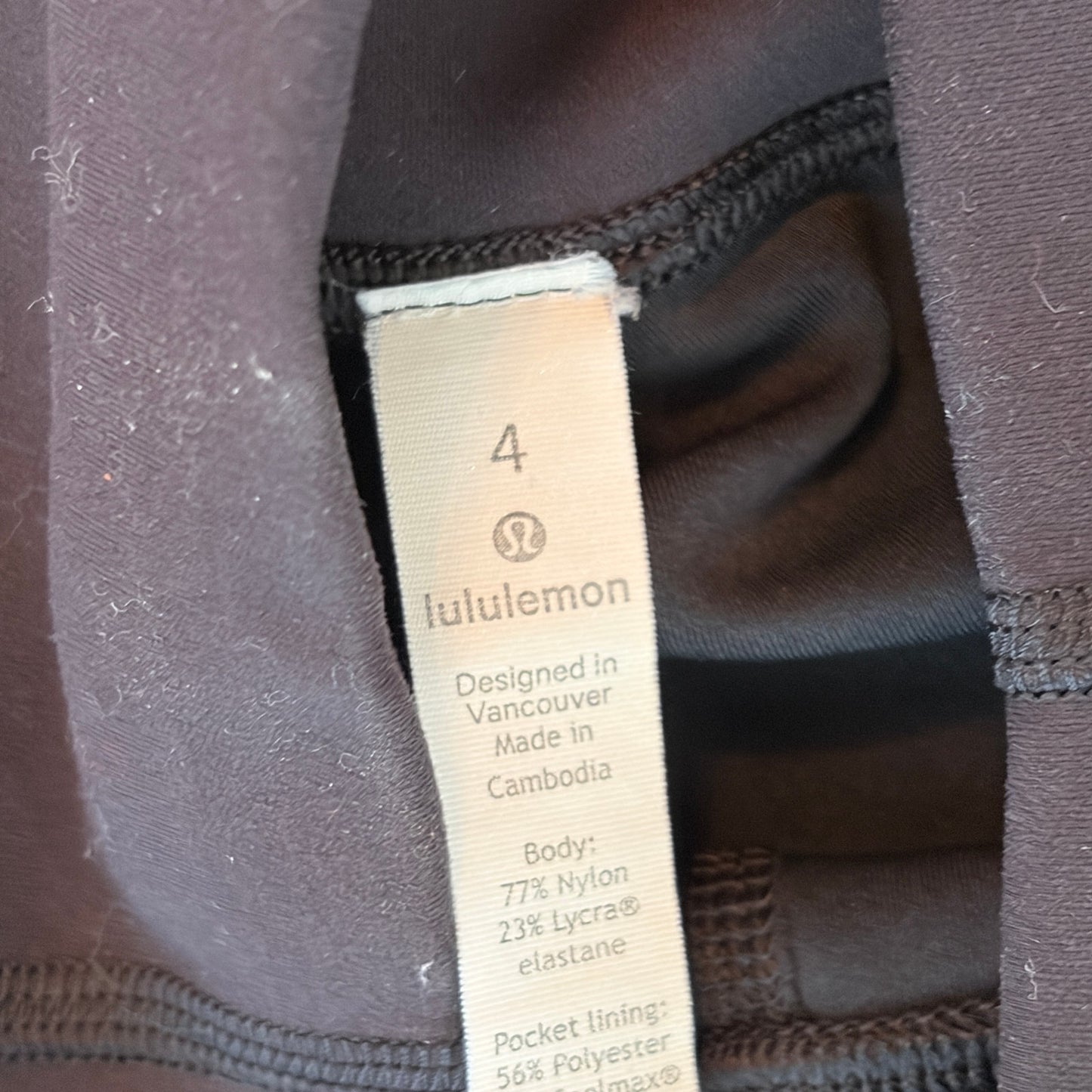 Lululemon Black Align High-Rise Crop Legging 21" Womens Size 4