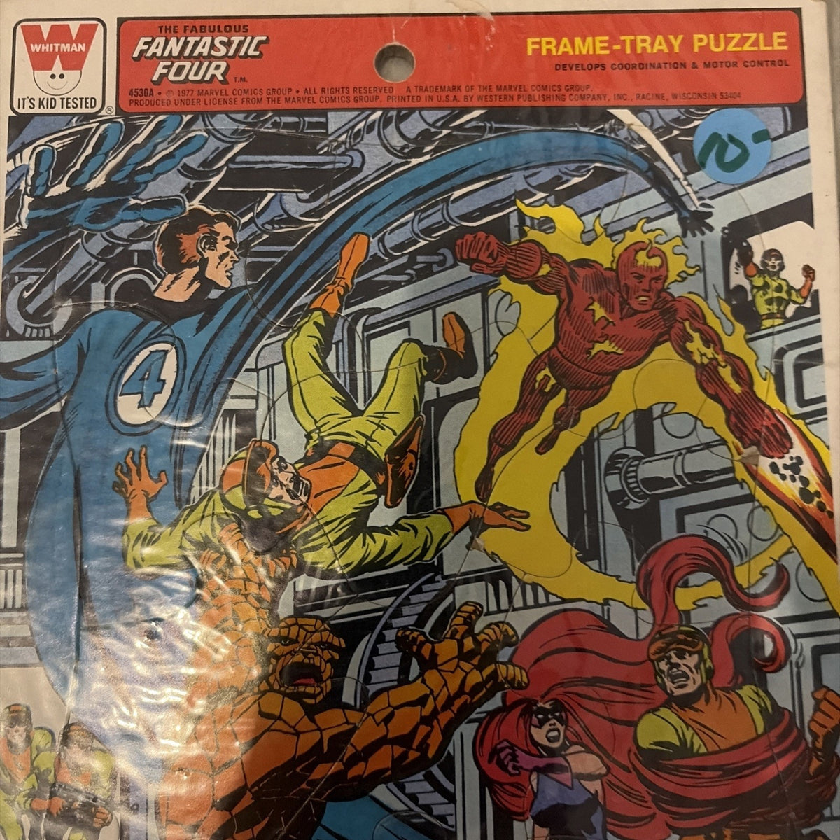 Fantastic Four Rare Vintage Frame Tray Puzzle 1977 Whitman New
