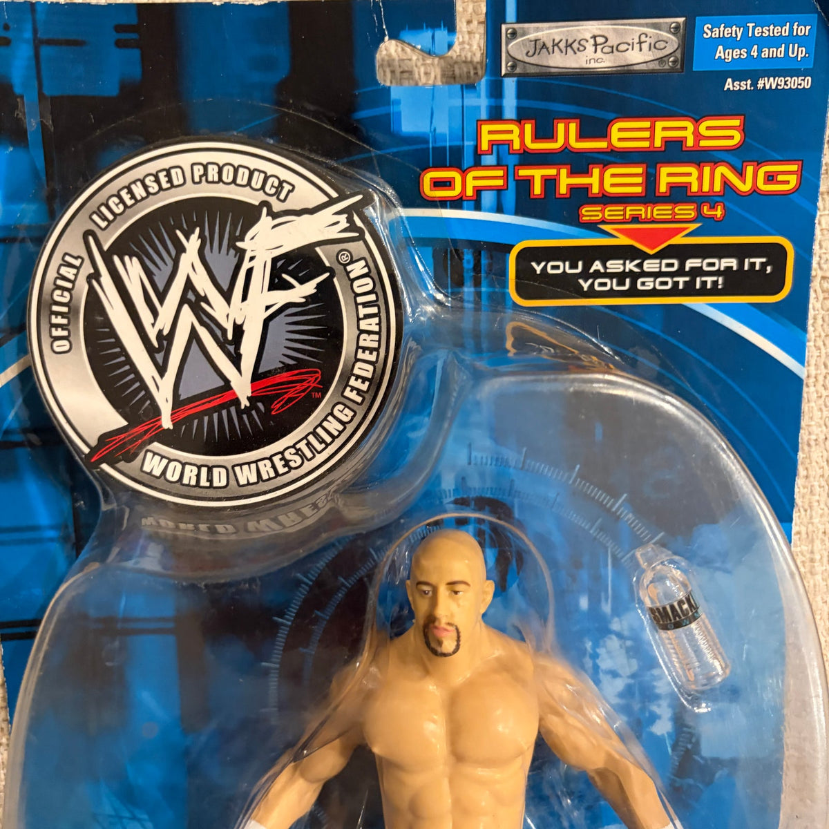WWF Jakks Rulers of the Ring Series 4 Justin Credible Figure Sealed