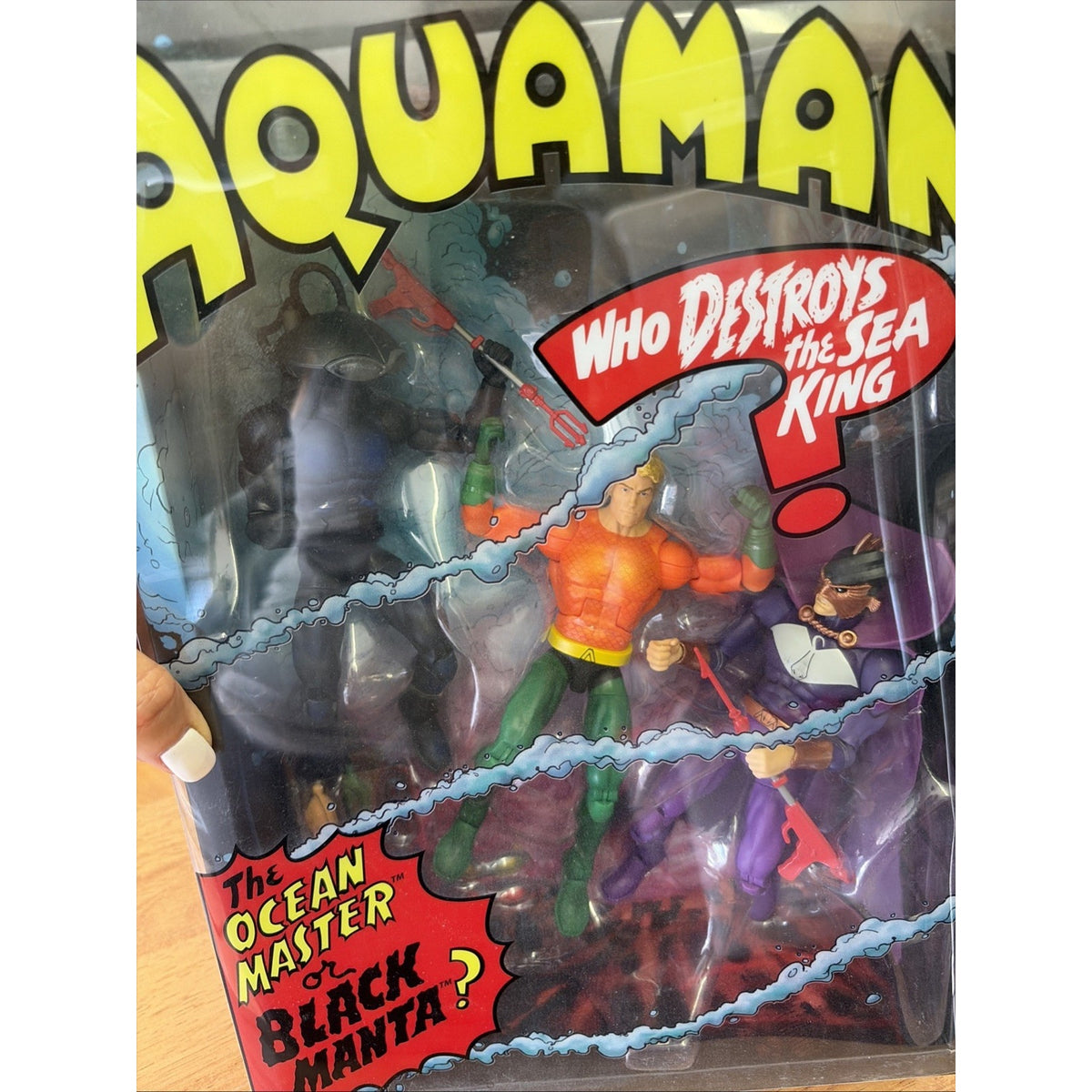 DC COMICS BETWEEN TWO DOOMS , OCEANMASTER, AQUAMAN, BLACK MANTA 3 PACK NEW