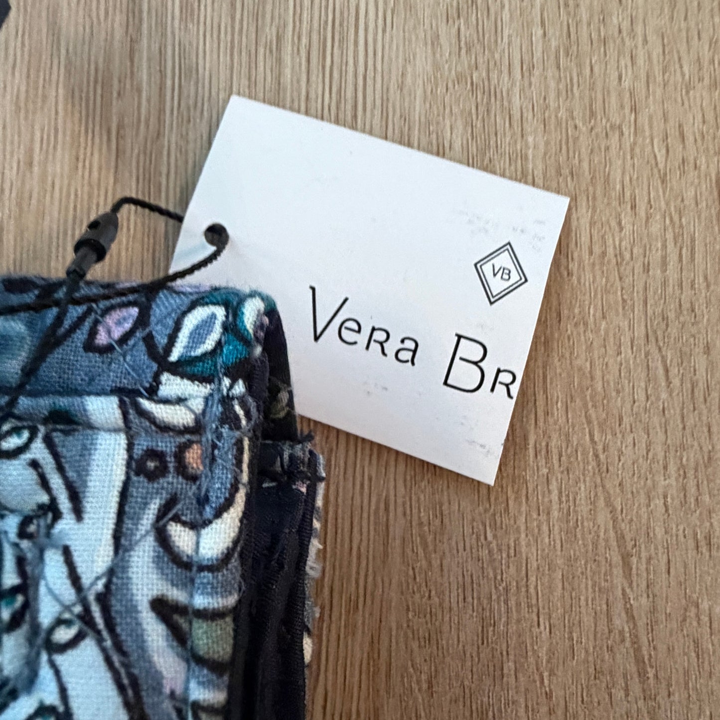 Vera Bradley RFID Riley Compact Wallet Enchantment Blue NEW WITH TAGS
