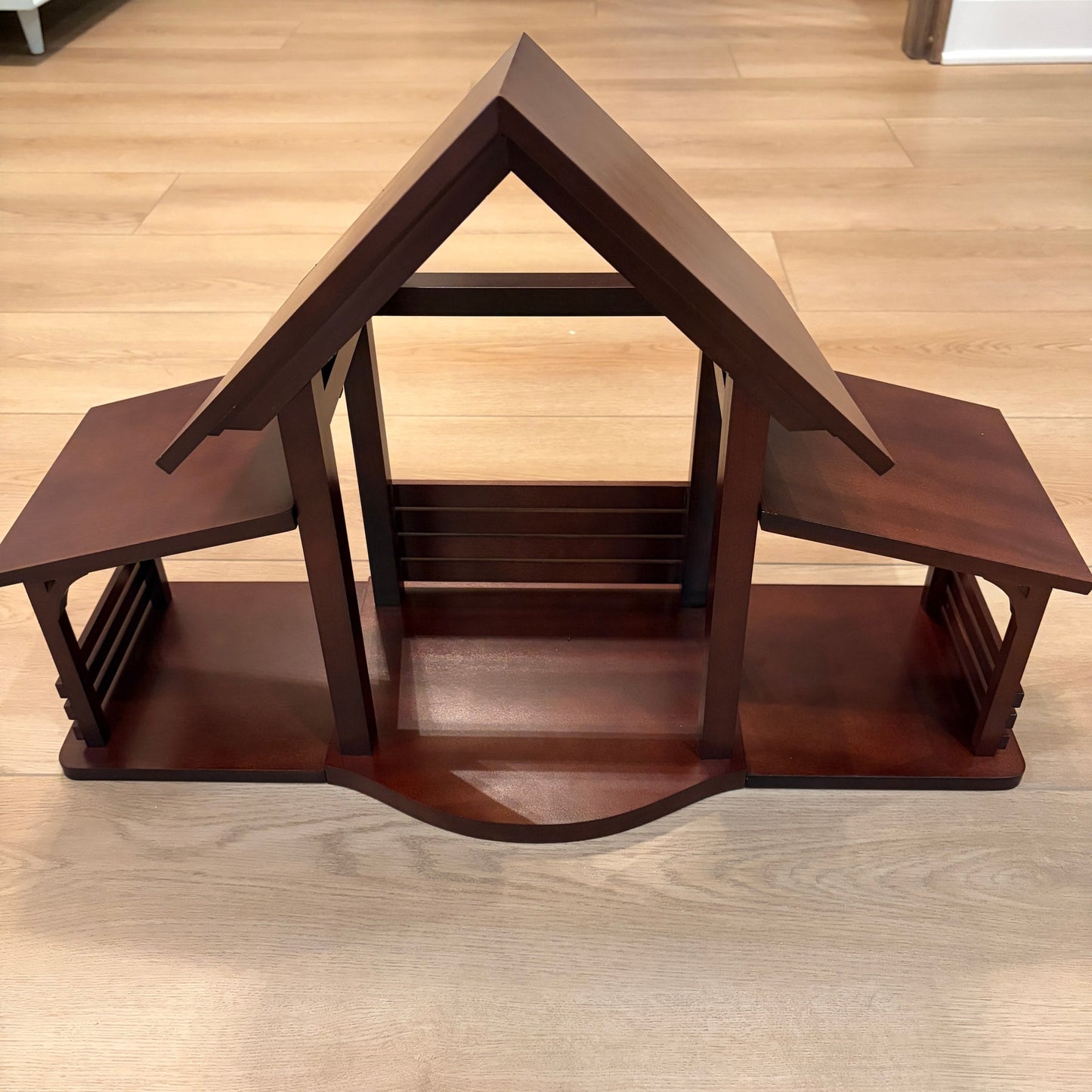 Lenox Renaissance Nativity Creche Stable 24” x 15” x 9” Wood 5 Piece Set NEW