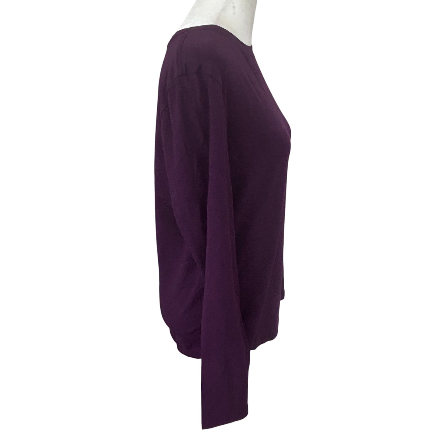 Lululemon Burgundy Wine Purple Long Sleeve Pullover Top Womens Size 4