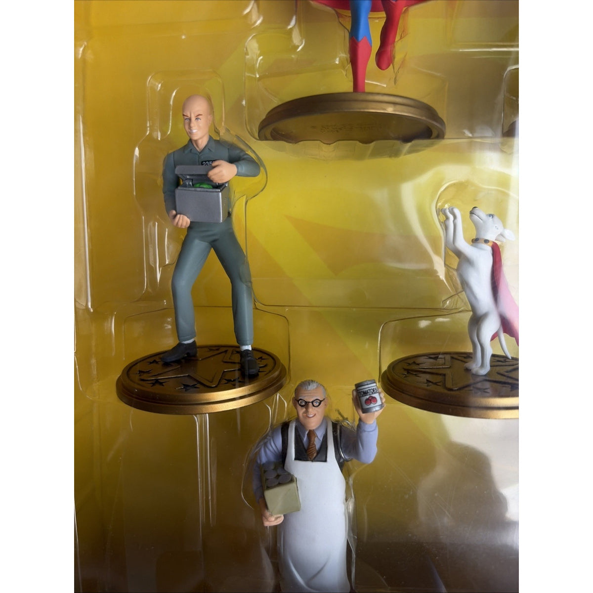 The Silver Age Smallville 7 Piece PVC Set DC Direct NEW