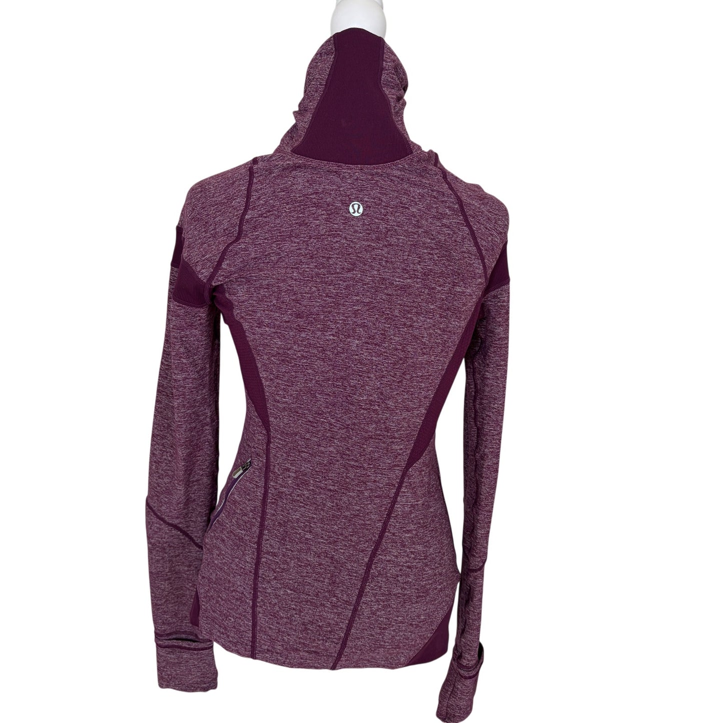 Lululemon Plum Purple Long Sleeve 1/4 Zip Pullover Top Womens Size 6