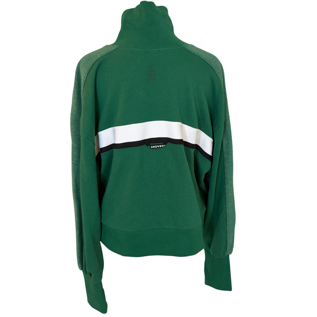 Free People Movement Green High Jump Full Zip Sweatshirt Jacket Women Size Small