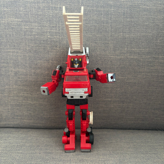 Vintage 1992 Transformers G2 Inferno Autobot Hasbro Fire Truck Action Figure