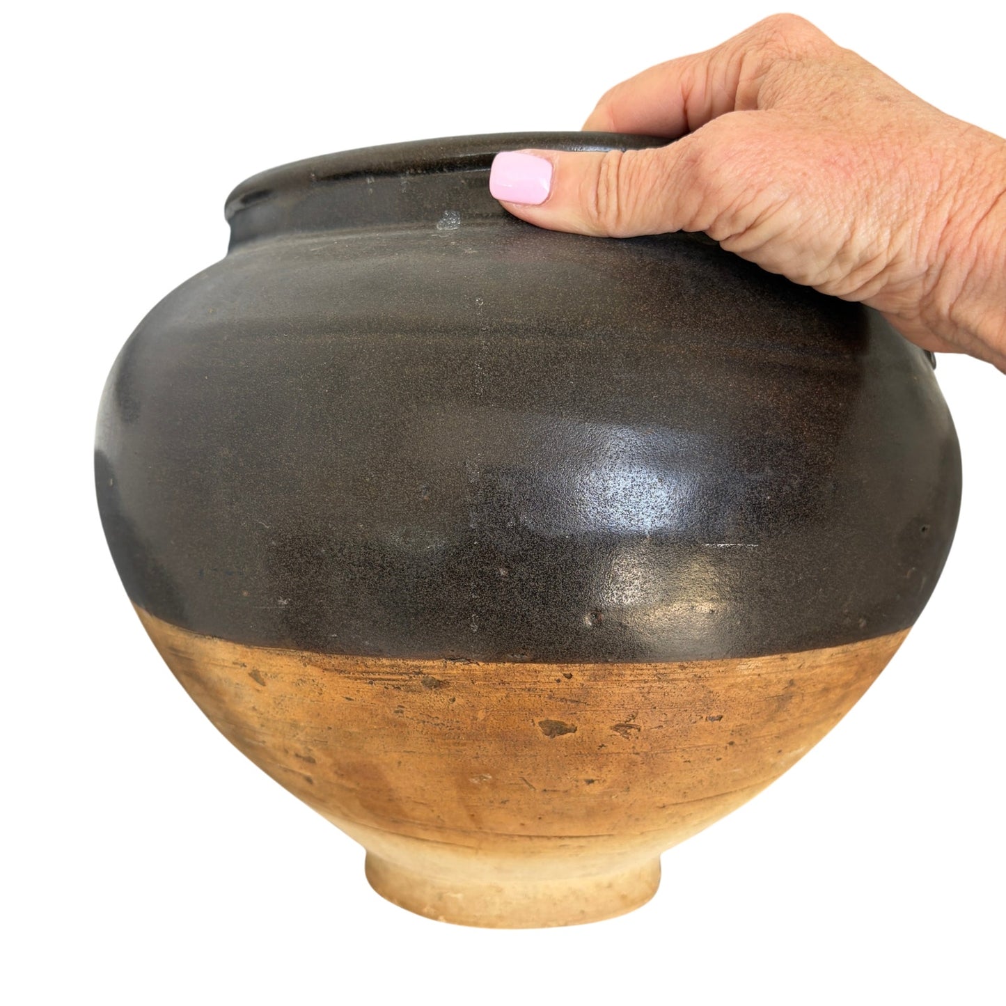 Antique Chinese Western Jin Dynasty Yue Ware Water Pot Large 10" x 13"