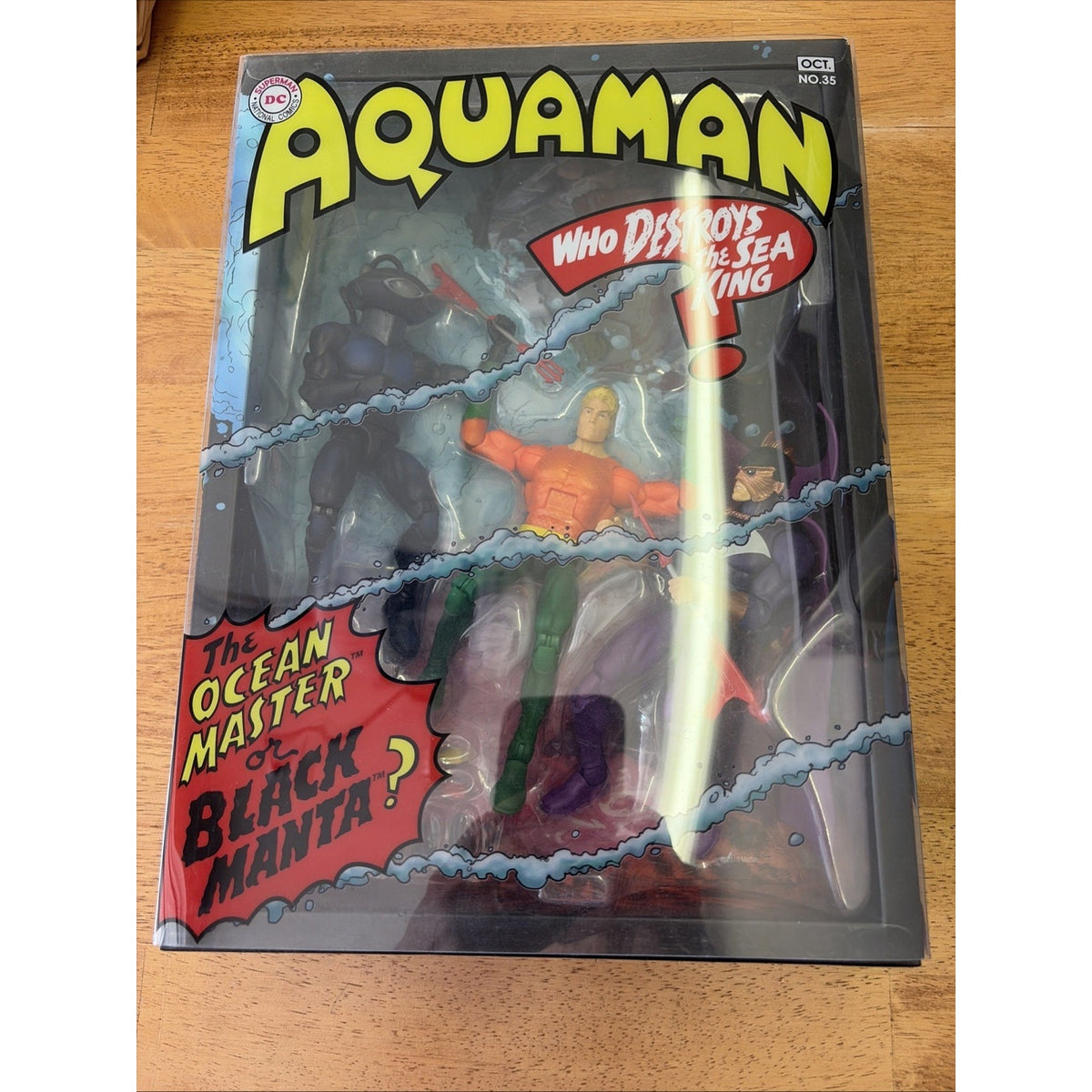 DC COMICS BETWEEN TWO DOOMS , OCEANMASTER, AQUAMAN, BLACK MANTA 3 PACK NEW