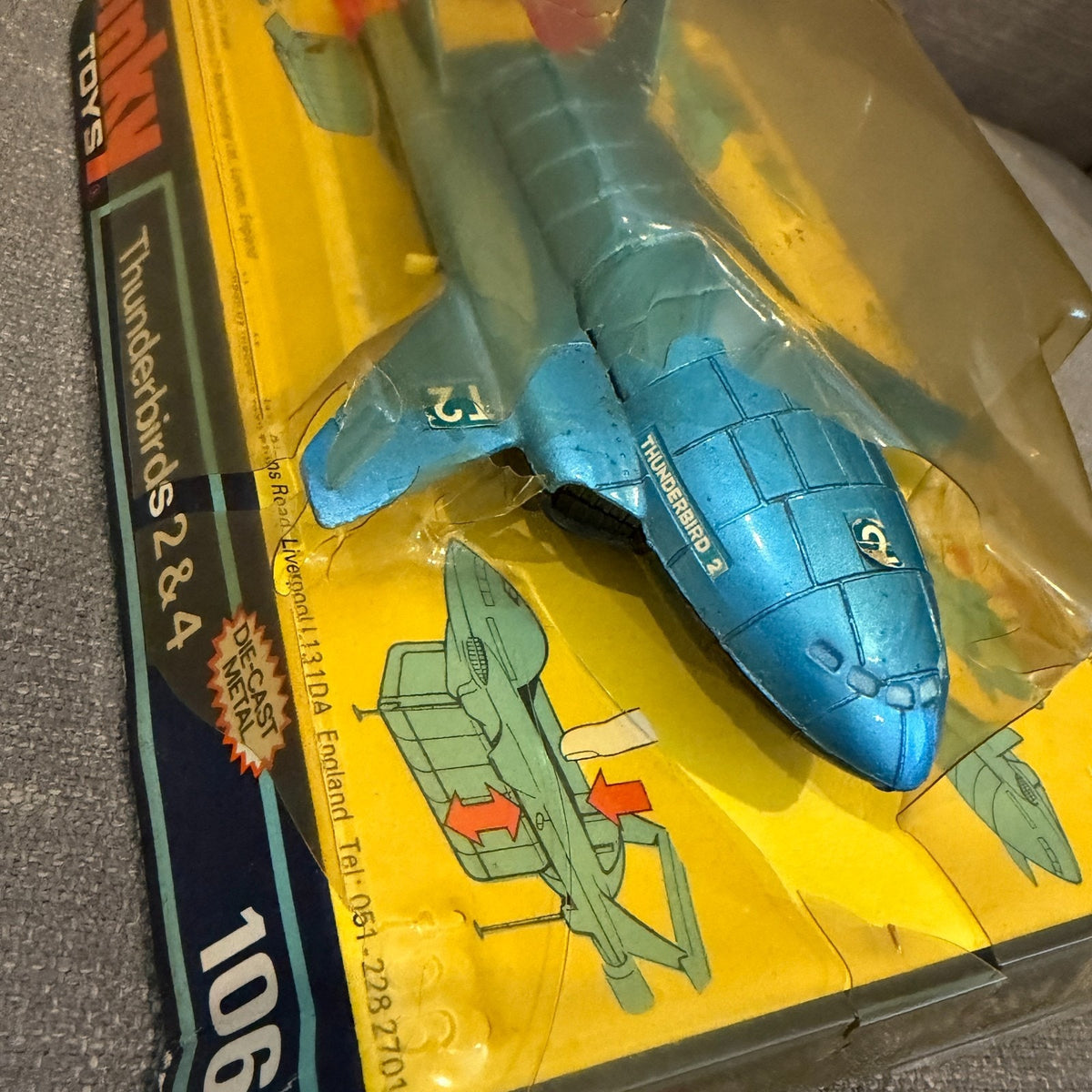 Vintage Dinky Toys Boxed 106 Thunderbird 2 & 4 Model Set