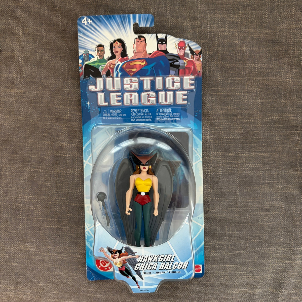 Justice League 2003 LOT 5 The Flash, Wonder Woman, Hawkgirl Action Figures NEW