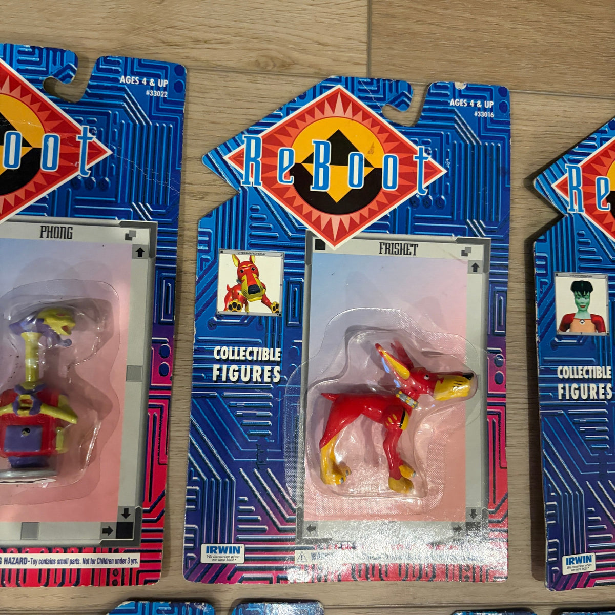 LOT 7 ReBoot Collectible Action Figures Irwin 1995