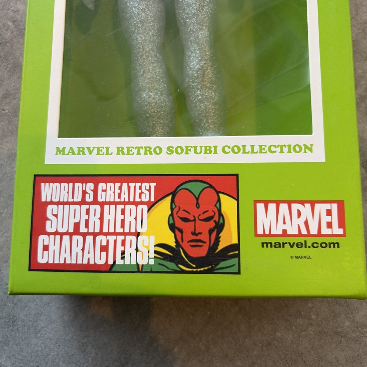 Marvel Hero Retro Sofubi Vision PX Clear 10 inch Figure SDCC Medicom NEW SEALED