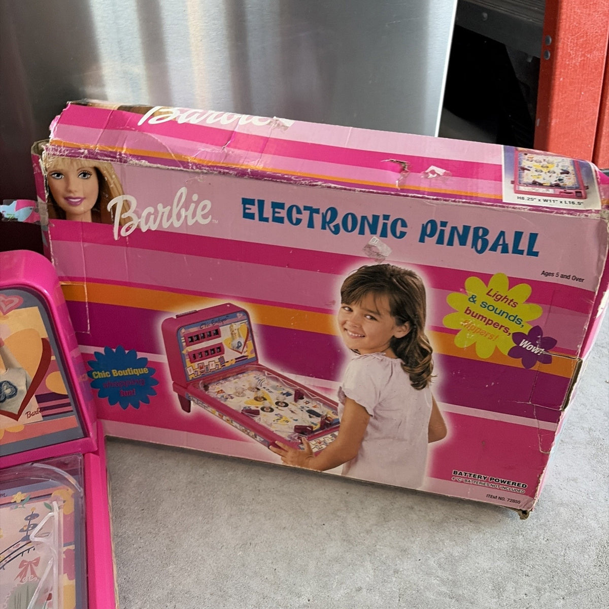 2003 Barbie Table Top Pinball Game Tested Working