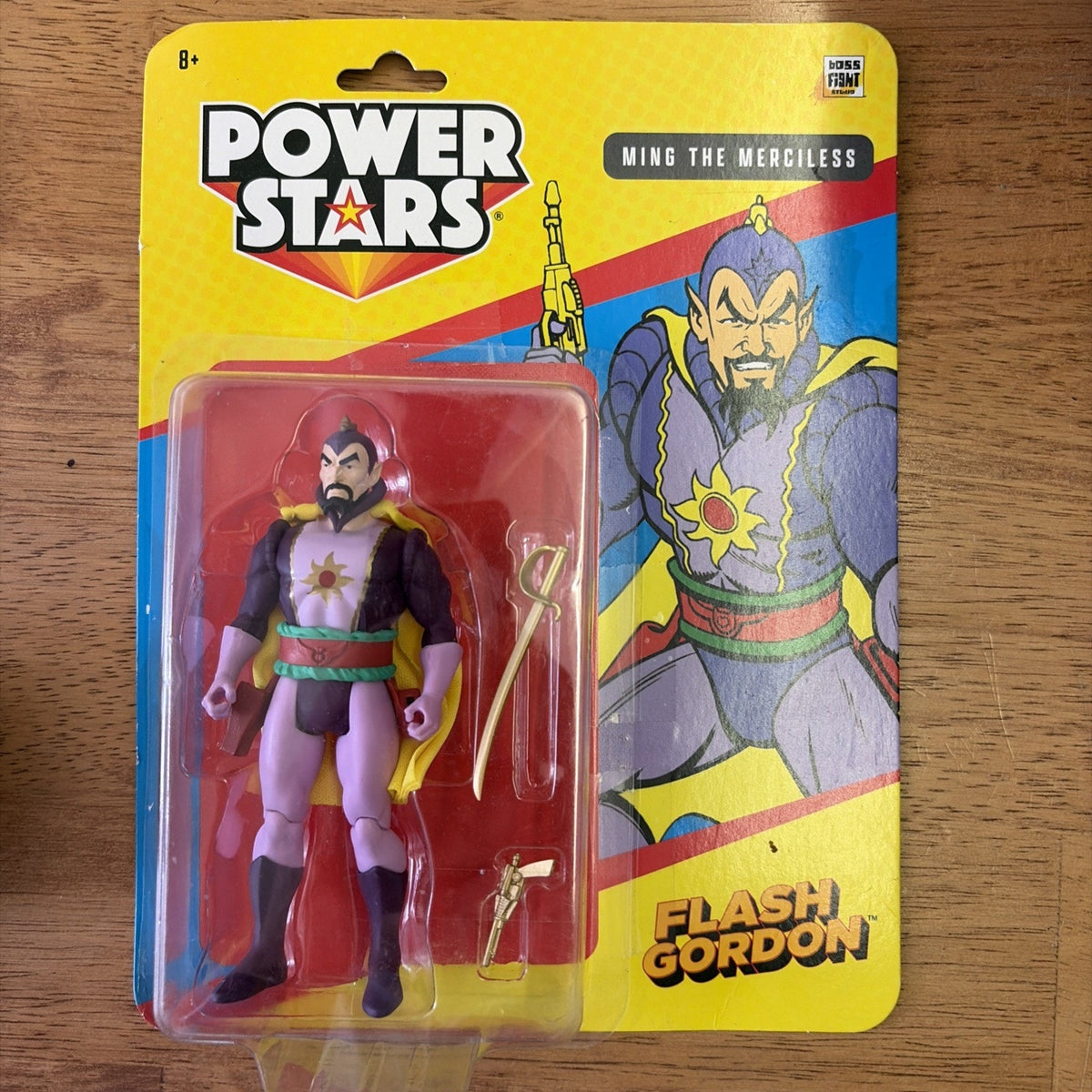 Boss Fight Studio Power Stars Flash Gordon Ming The Merciless Action Figure NEW!