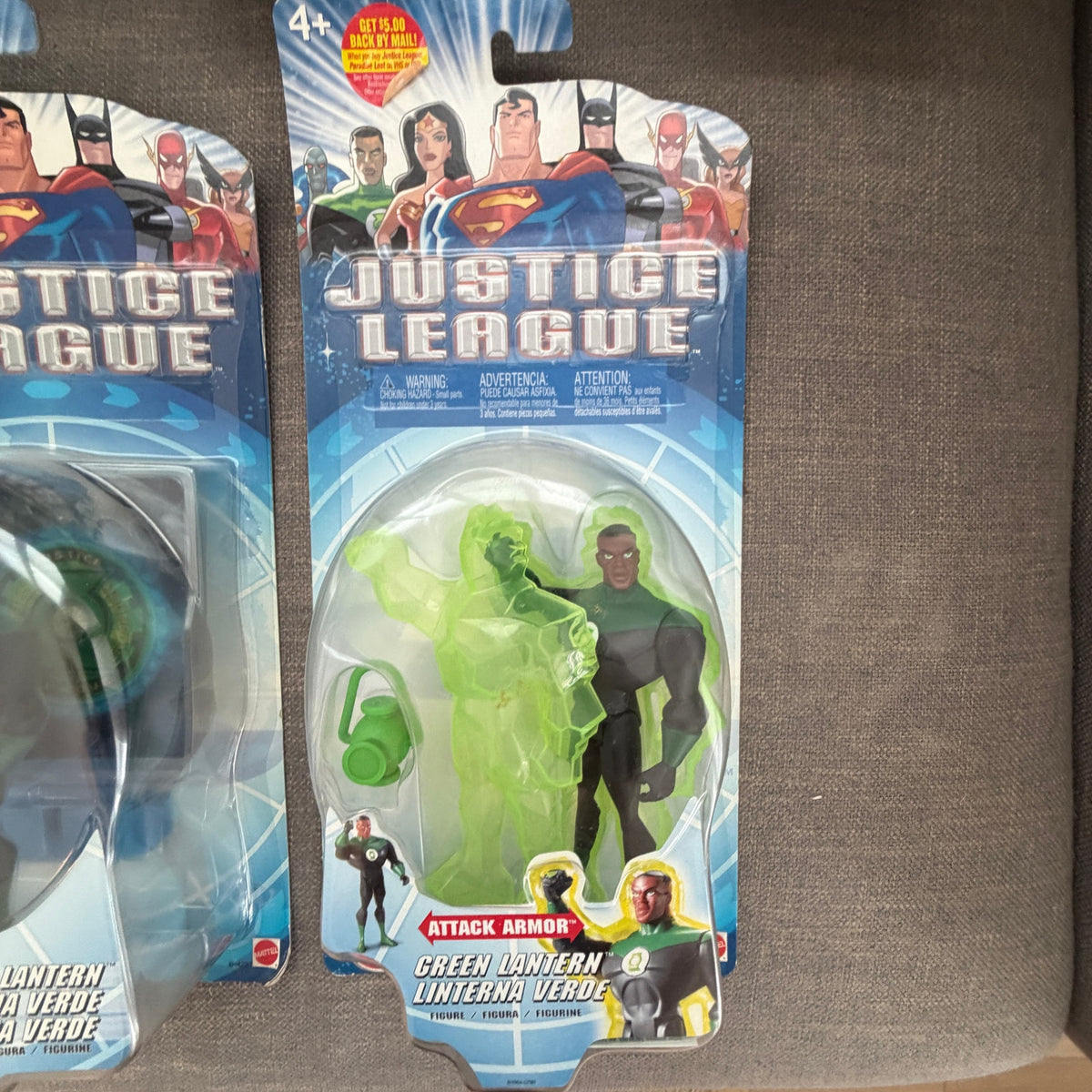 Justice League 2003 Green Lantern Martian Manhunter Hawkgirl Action Figure LOT 5