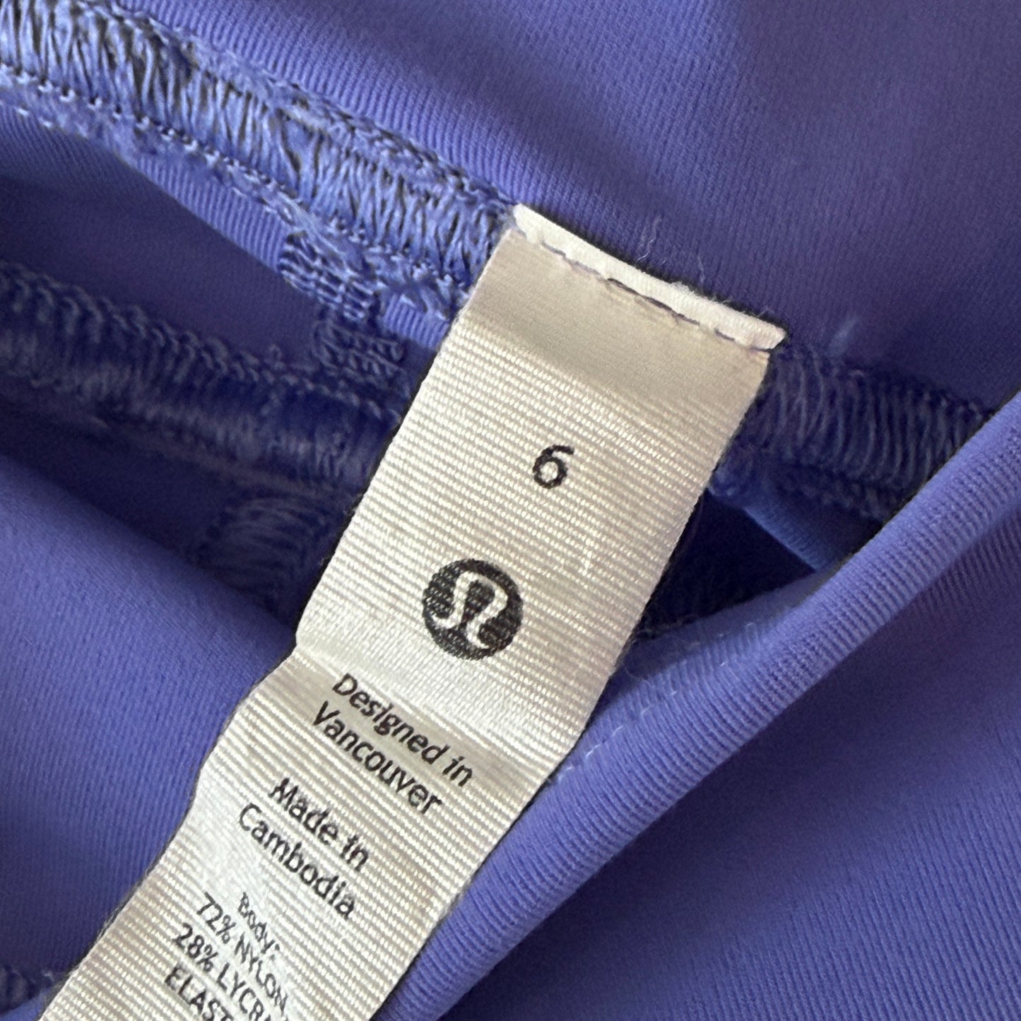Lululemon Purple Cargo Super-High-Rise Hiking Tight 25"  LW5EQ95 Womens Size 6