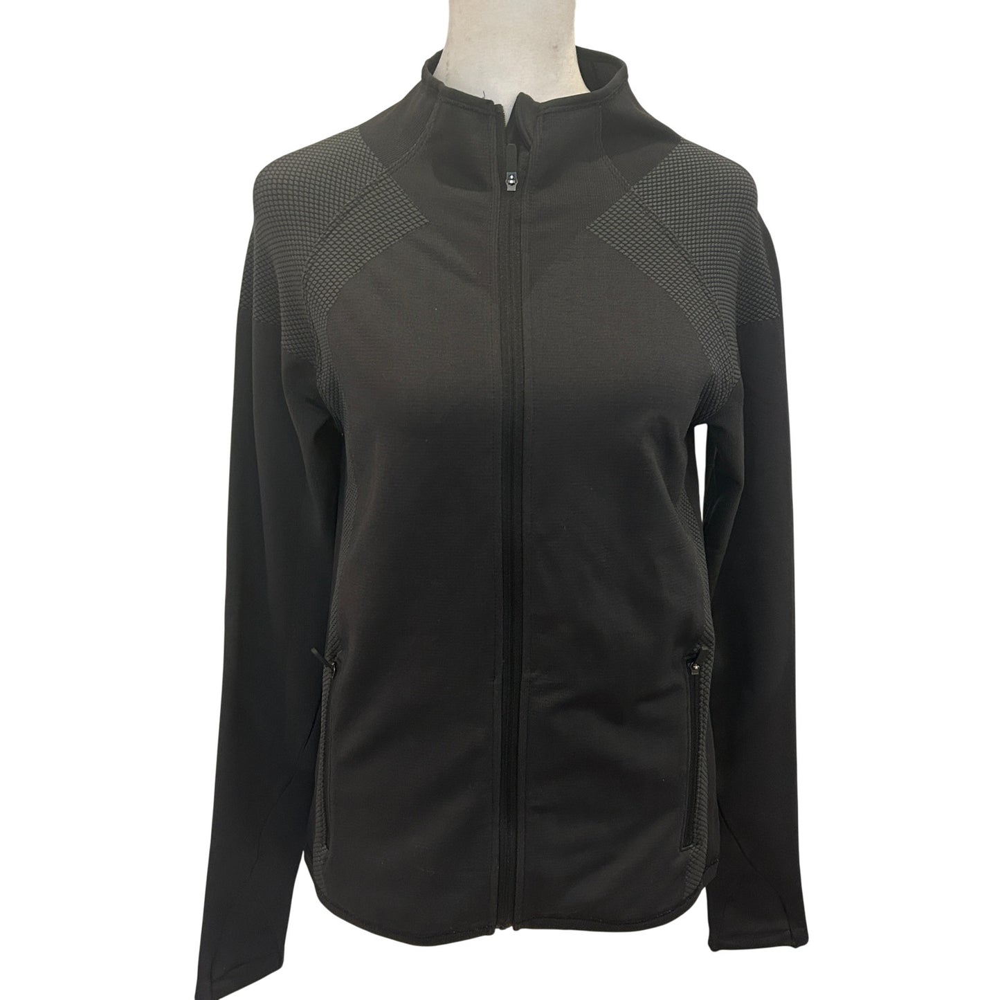 Lululemon Black For the Chill of It Full Zip Jacket Womens Size 10