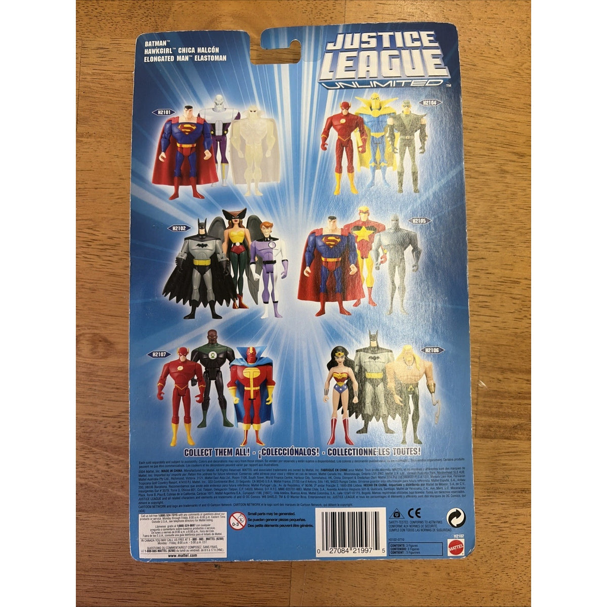 DC Comics JLU Batman Hawkgirl Elongated Man Episode 458 5" Figure Set 2004 New