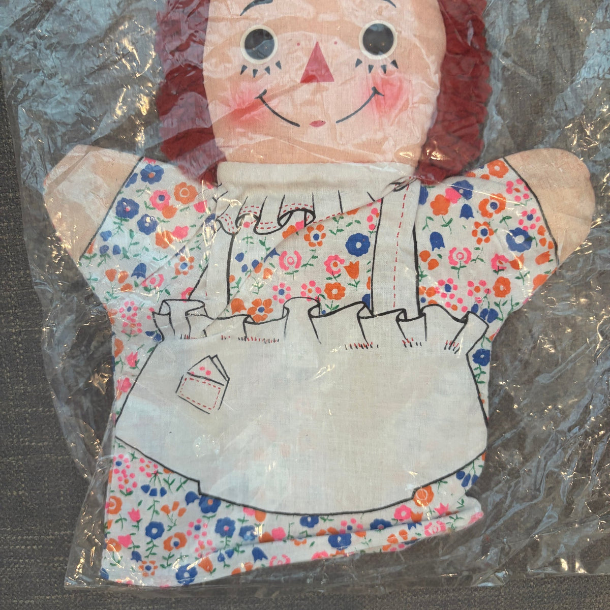1973 The Original Raggedy Ann Hand Puppet Knickerbocker #3801 New in Package