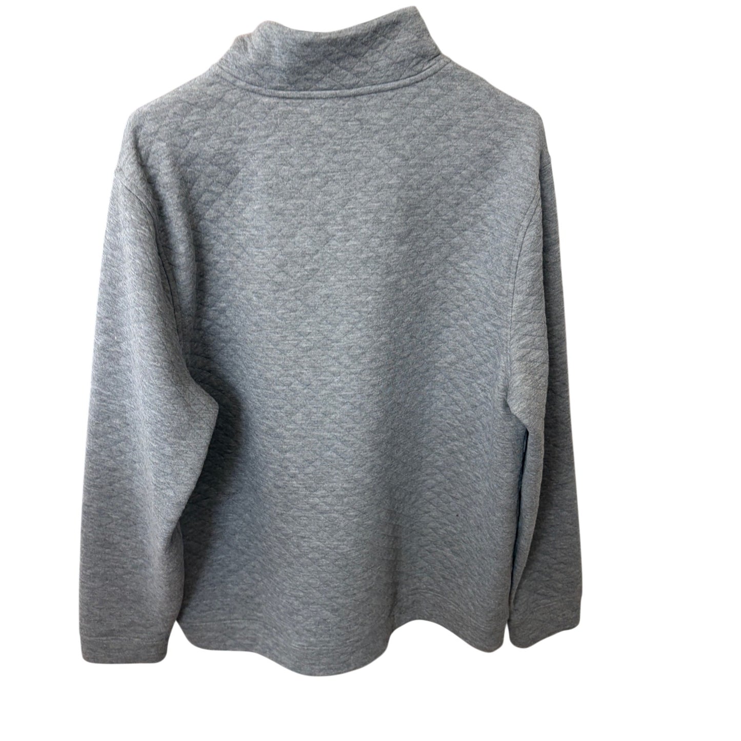 Vineyard Vines Gray Quilted 1/4 Snap Pullover Men's Size Large