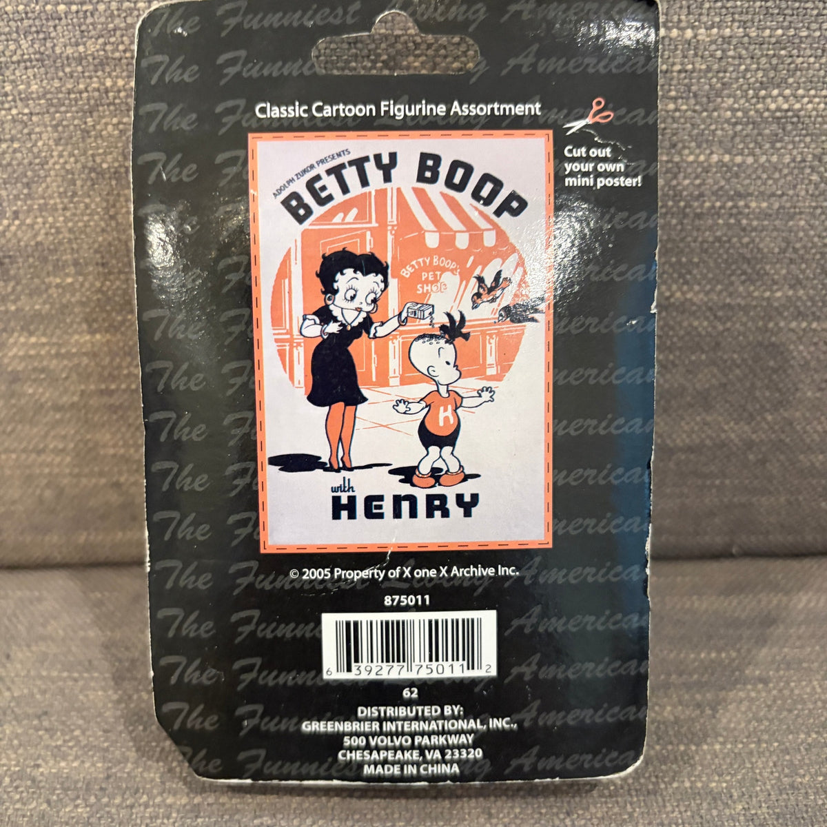 2005 Betty Boop Figurine Sealed Adolph Zukor Rare NEW