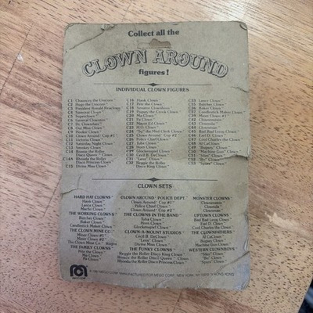 Vintage MEGO 1981 Clown Around Pa Clown Figure New on Card Unpunched
