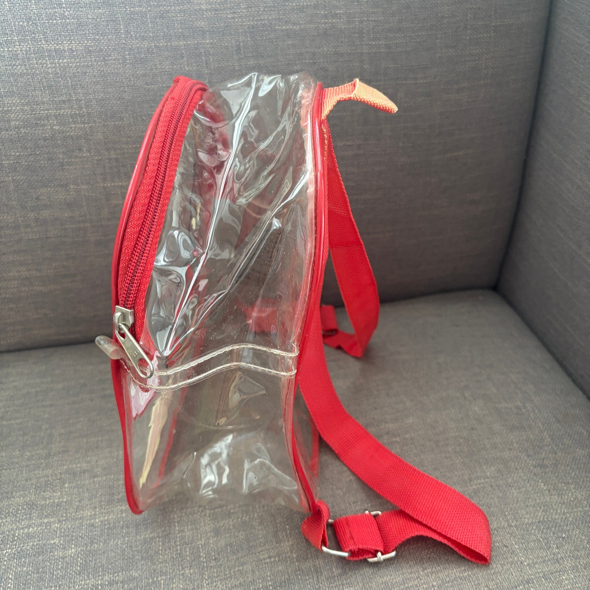 Vintage 1990s Bandai Ultraman Tsuburaya Clear Vinyl Bag Backpack