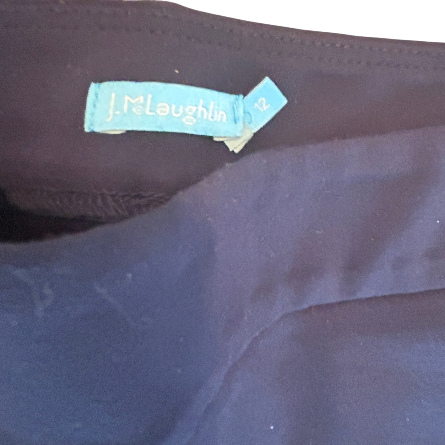 J. McLaughlin Dark Blue Elastic Waist Pull-On Pants Womens Size 12